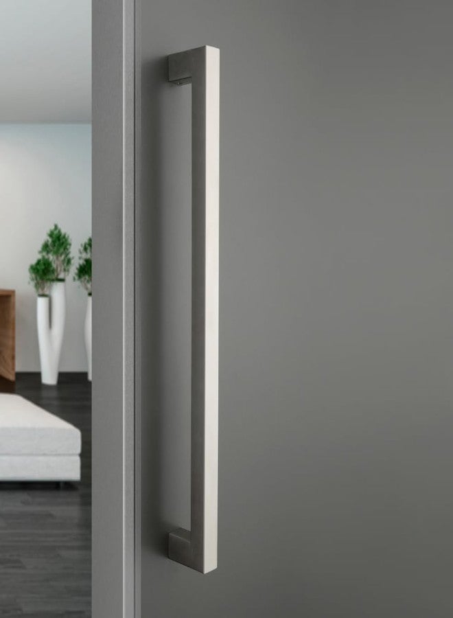 LAPO 18 inch Stainless Steel Door Handle for Main Door,Wooden & Glass Door Pull Push Handle, Main Door Handle for All Door (Hole to Hole 450 mm) Satin Finish|3 Years Warranty - 2 Piece (1 Set) PH-2121 - Image 1